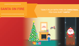 Santa on Fire