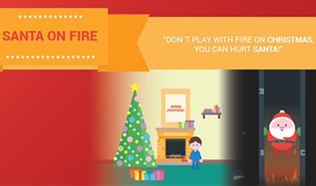Santa on Fire