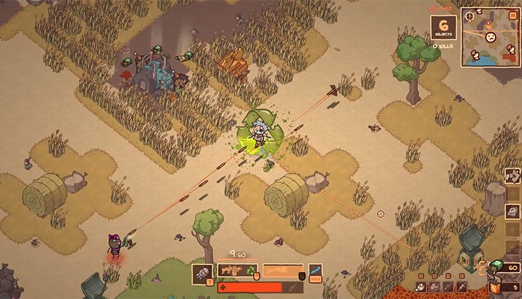 Rapture Rejects is a multiplayer battle royale top-down video game download