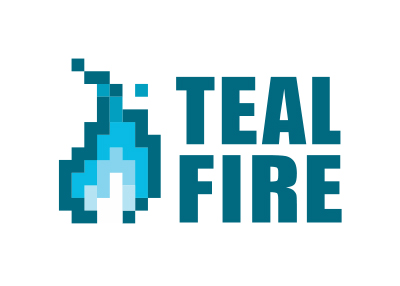 Teal Fire logo
